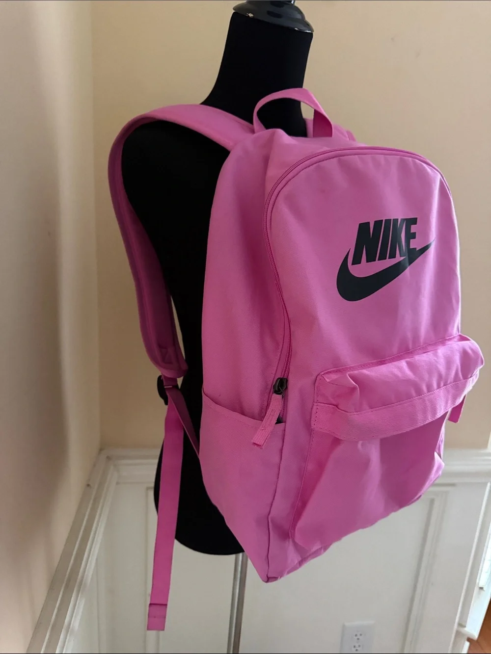 Nike Heritage 2.0 Hot Pink Backpack with Black Swoosh